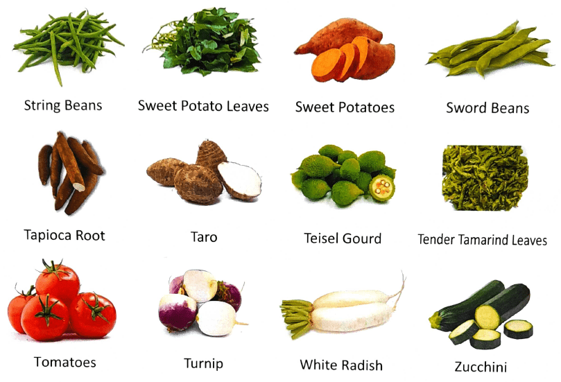 vegetables laced with alkaline